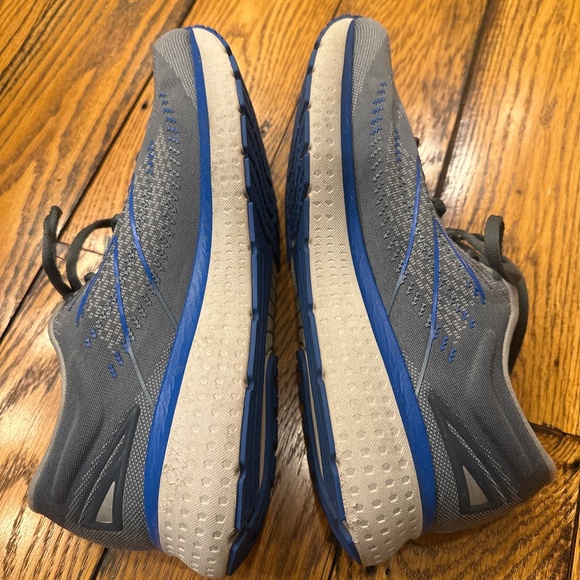 BROOKS MENS GLYCERIN 19 GRAY AND BLUE ATHLETIC SHOES SIZE 13 - Picture 4 of 8